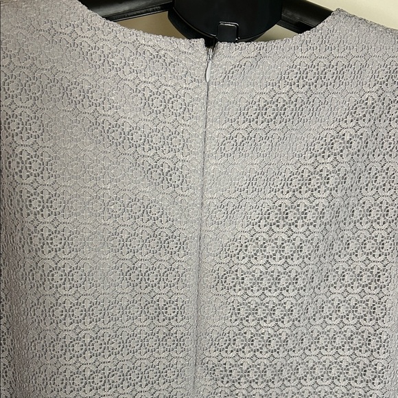 Anne Klein Light Gray Patterned Mini Dress - Picture 5 of 9